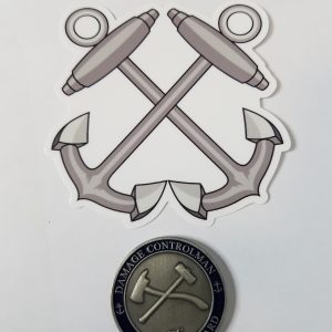 Boatswain Mate Anchors 4" USCG / Coast Guard Ensign Sticker