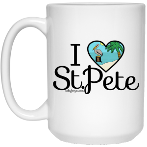 I love St Pete sticker saint petersburg coffee mug