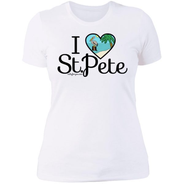 womens I love st.pete tshirt