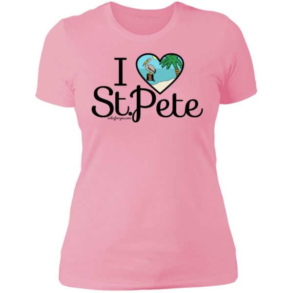 womens I love st.pete tshirt